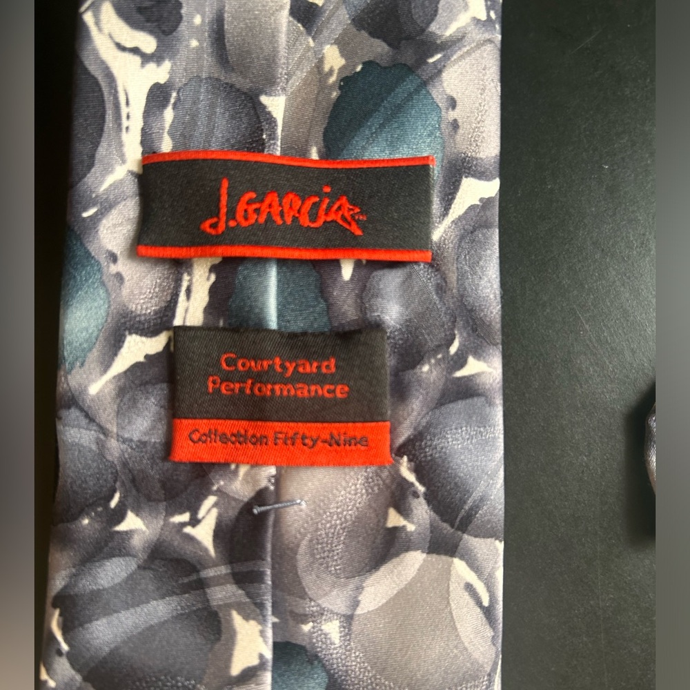 J. Garcia 100% Silk Tie - Courtyard Performance - Collection Fifty-Nine - Blue